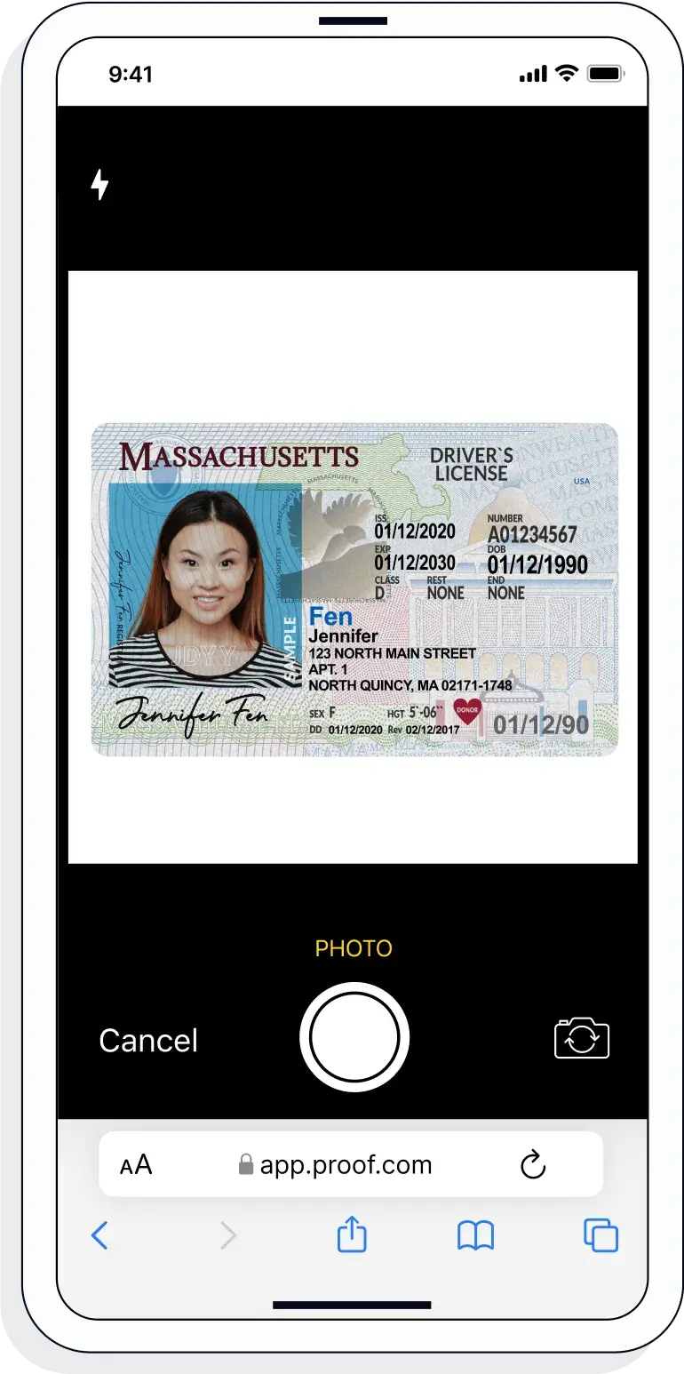 Verify your identity